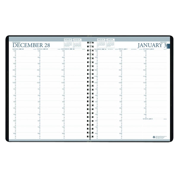 House of Doolittle 2021 Weekly Planner Calendar, Professional, Blue Cover,