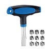 HARFINGTON T Handle Flat Head Screwdriver 12mm T Handle Slotted