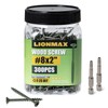 LIONMAX LIONMAX Deck Screws 2 Inch, Wood Screws #8 x 2, 300 PCS, Rust Resistant, Exterior Epoxy Coated, Outdoor Decking Screws, Torx/Star Drive Head Screw, T25 Star Bit Included, Green
