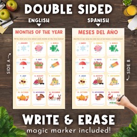 15 Educational Posters for Toddlers - Kindergarten Homeschool Supplies Materials - Laminated Learning Posters for Preschool & Kindergarten - Homeschool and Classroom Decor for Kids Walls