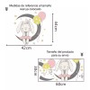 DaraBaby Vinil Decorativo Coneja Luna Habitación Estancia Niña Bebe