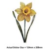 Azeeda 'Welsh Daffodil' White Premium Vinyl Decal Sticker – Waterproof,