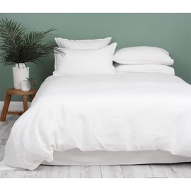 Kotton Culture Premium Duvet Cover Set 3 Piece with Zipper & Corner Ties 100% Egyptian Cotton 600 Thread Count Luxurious 1 Duvet Cover 2 Pillow Shams (Queen/Full, White)