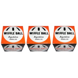 Wiffle Ball Set of 3, WIFFLE Ball in Box (Genuine Japanese Product) White