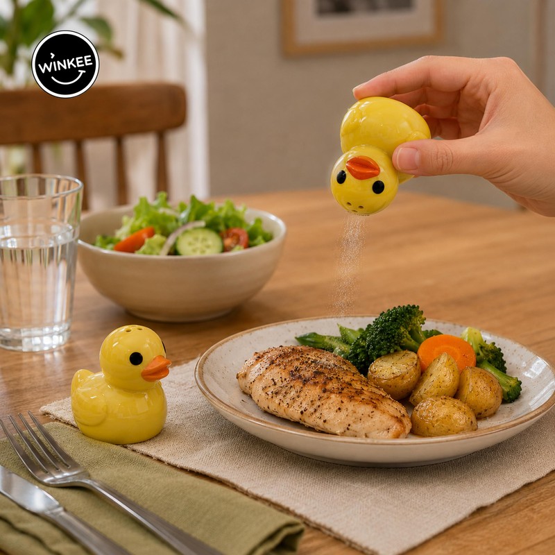 Winkee Ceramic Salt and Pepper Shaker Set