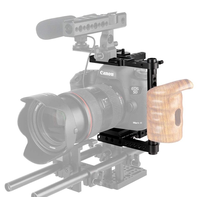 NICEYRIG Universal DSLR Camera Cage with Quick Release Base Plate
