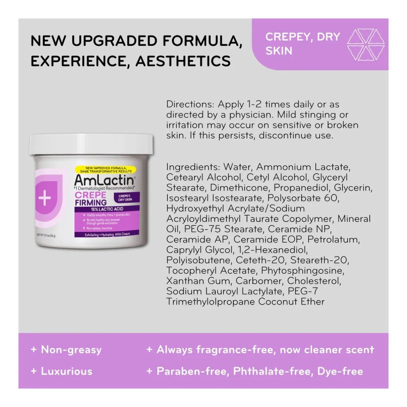 Amlactin Crema Reafirmante Amlactin - Con Ácido Láctico 15%