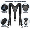 Y-Shaped Adjustable Tool Belt Suspenders for Men, Heavy Duty Work