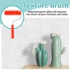 Reallnaive 2 Pcs 7'' Texture Roller Pattern Paint Roller for
