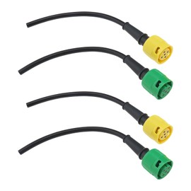 OTOTEC 4-Piece Trailer Tail Light Connector 5-Pin Connection Wiring Harness Rear Light Wiring Harness Towing Hitch Cable Accessories for Trailers Boat Caravan Truck
