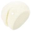 EASTER BARTHE White Cashmere Beanie Women Knit Beanie White Winter