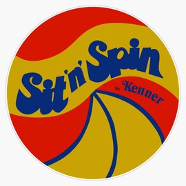 Sit 'N' Spin Bumper Sticker Window Vinyl Decal 5"