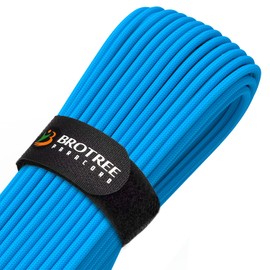Brotree Paracord 4mm 30M 9 Strands 100% Nylon Rope Type 3 Parachute Cord for Outdoor, Bracelet, DIY - 280kg Breaking Load (Blue)