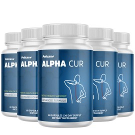 Pelican Vitamins Alpha Cur- Brain & Nerve Support- 5 Bottles- 300 Capsules