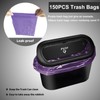 luwiscook 2 Pack Black Mini Car Trash Can Bin with