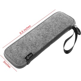 COSMOS Portable Travel Felt Tableware Carrying Storage Case Zipper Bag for Cutlery Kit Flatware Chopsticks Spoon Fork in Camping Travel Picnic Office