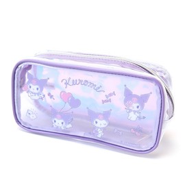 Kromi Clear Square Pouch, Kids, Purple, purple