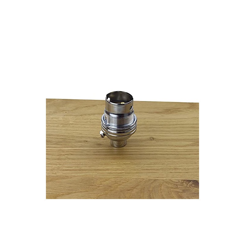 Wooden Base Lamp Kit 8 with Chrome Un-Switched Lampholder KIT8C