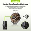 Fengzio Sprocket Puller 2 in 1 Bicycle Cassette Tool, Suitable