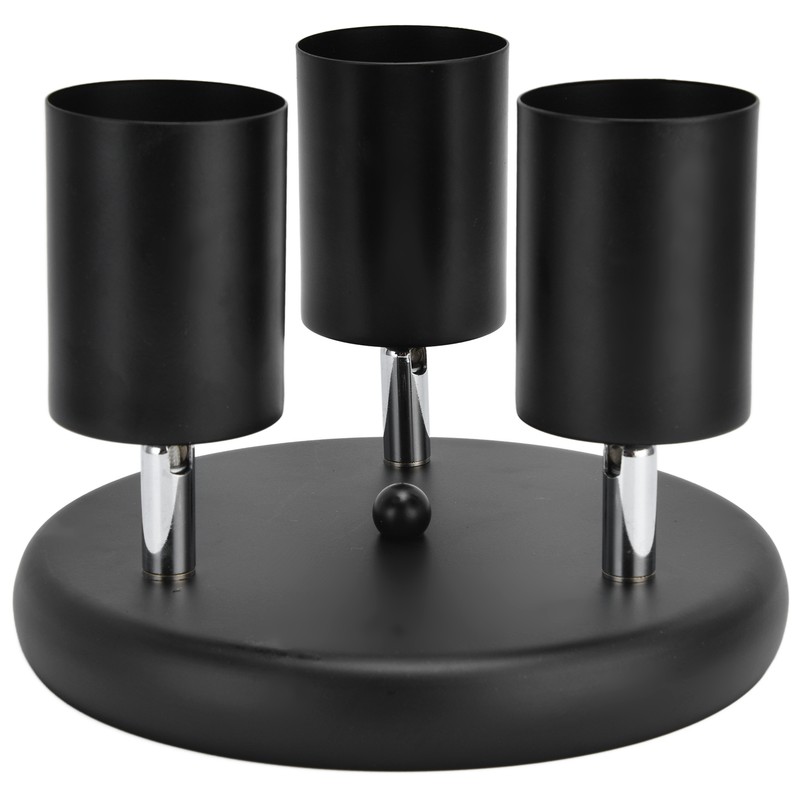 GU10 Ceiling Spotlight Holder 3 Head Rotating Lamp Base Fixture