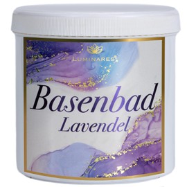 Base Bath Lavender Basic Bath Salt for Detoxification and Deacidification, Full Bath, Foot Bath, Exfoliation, 750 g Base Salt with Subtle Lavender Fragrance of Essential Oils