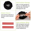 UFURMATE Door Handle Covers, 2Pcs Black Decorative Round Door Knob