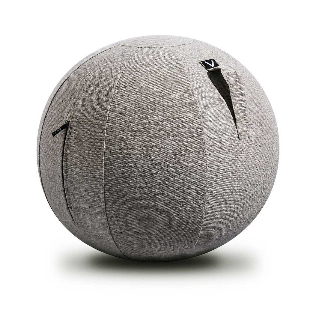 Vivora Luno - Sitting Ball Chair for Office, Dorm, and Home, Lightweight Self-Standing Ergonomic Posture Activating Exercise Ball Solution with Handle & Cover, Classroom & Yoga
