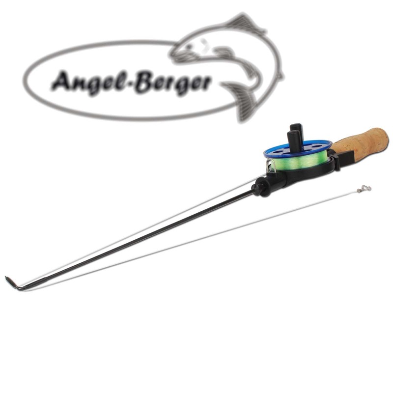 Angel-Berger Ice Fishing Set with Roll and Cork Handle (M)