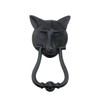 Black Cast Iron Fox Head Style Front Door Knocker 8.5"