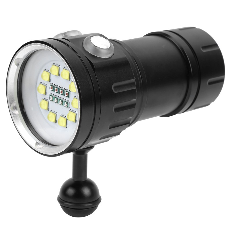 LED Diving Flashlight Portable Professional Underwater Lighting Waterproof Submarine Lamp