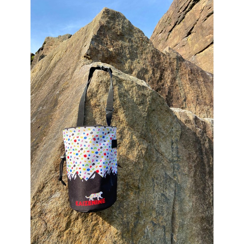 KAIZENINE Chalk Bag Rock Climbing Bouldering Chalk Climber Grip Strength