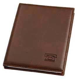 Ring Bound Telephone Book in Brown