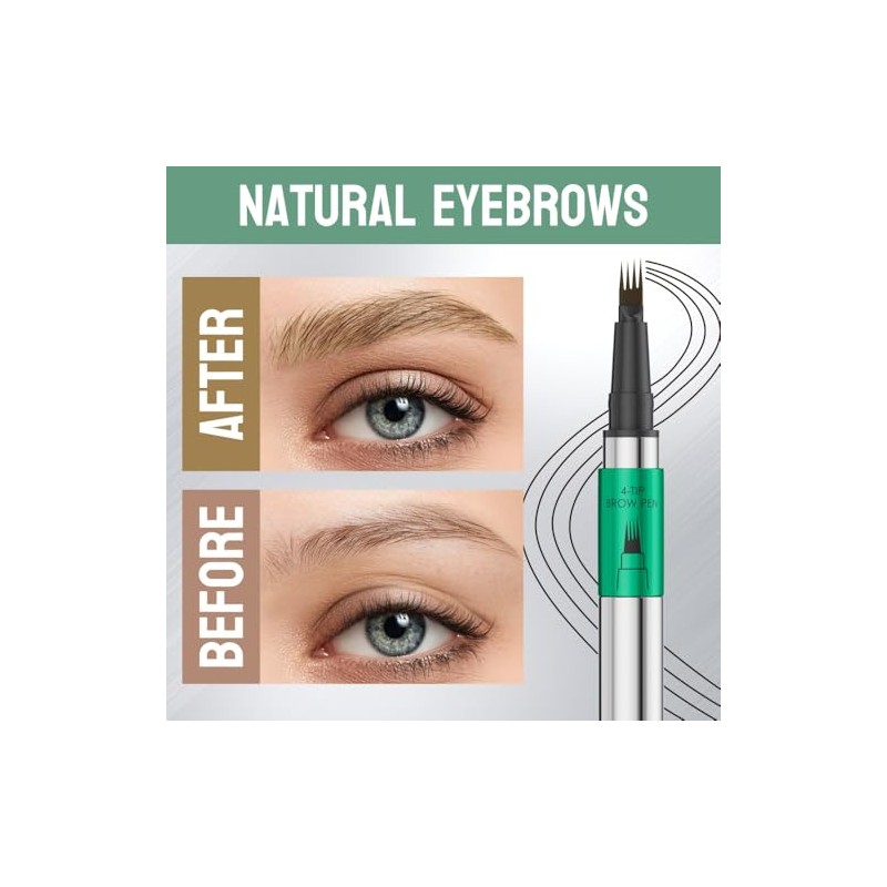 MAYEON 4 Fork Tip Eyebrow Pen - Waterproof Brow Pencil