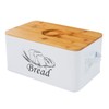 SOTECH Bread Box with Cutting Board and Handle Bread Holder