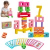 20Pcs Wooden Number Building Blocks, Montessori Number Blocks Math Learning