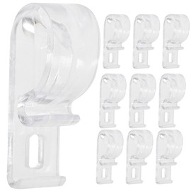 STOBAZA 30pcs Transparent Curtain Hooks Roller Blind Safety Chain Retainer Clips for Easy Installation and Secure Fixation of Curtain Chains