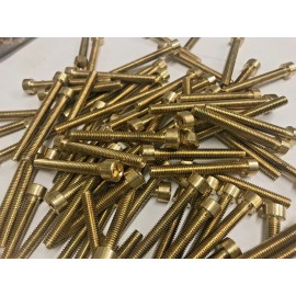 DIY HONDA CB350 TWIN BRASS ENGINE ALLEN BOLT KIT cb 350 chopper bobber brat cafe
