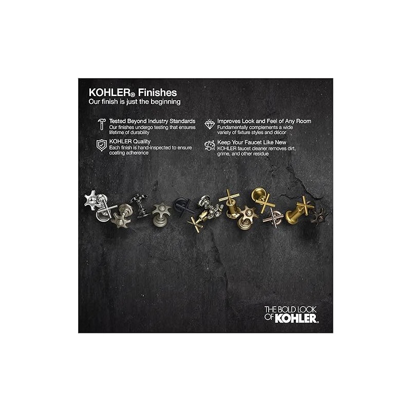 KOHLER 35726-VS K-35726-VS Garbage Disposal Air Switch Button, Vibrant Stainless