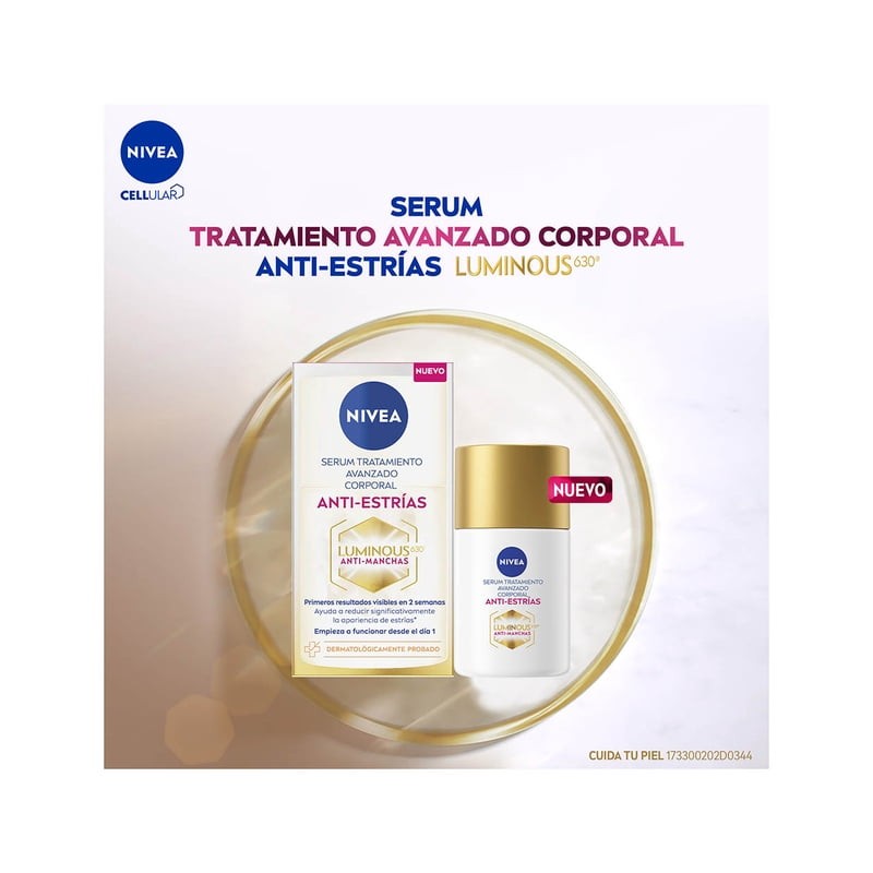 Sérum NIVEA Luminous 630 tratamiento avanzado anti estrías 100 ml