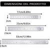 Stainless Steel Ruler Double Sided Metal Scale Professional Measuring Tool