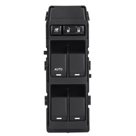 Yctze Interruptor de ventana para coche 04602780AA, interruptor de control de ventana maestro de energía de plástico para Dodge Chrysler Jeep Avenger Caliber Patriot (negro)