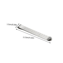 SEWACC 10 Pcs Metal Hemming Clips for Sewing Quilting Durable Measurement Ruler for Binding Practical Sewing Gadgets for Beginners Professionals