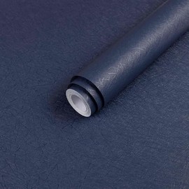 Dark Blue Peel and Stick Wallpaper - Removable Waterproof Self Adhesive Contact Paper - Silk Boys Wall Covering Poster Board - Kitchen Countertop Vinyl Wrap for Bathroom Cabinet 15.7x118
