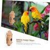 CAXUSD Outdoor Wooden Bird Feeder Hanging Hummingbird Feeder for All