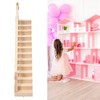 TKSE Dollhouse Staircase, Miniature Doll House Stairs Glossy Rounded Corners