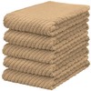 DecorRack 5 Pack 100% Cotton Kitchen Towels, 16x19 inch Soft