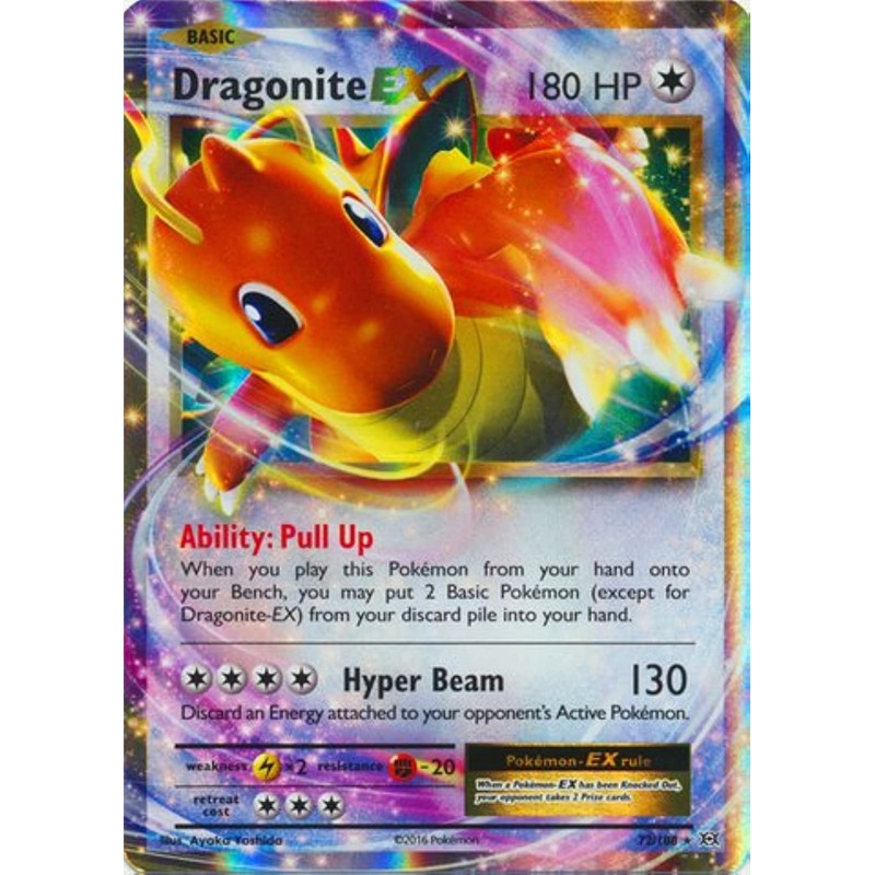 Pokemon - Dragonite-EX (72/108) - XY Evolutions - Holo