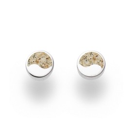 Dur Jewellery Women's Stud Earrings Beach Sand Silver 925 Rhodium-Plated (O5010), Silver, No Gemstone