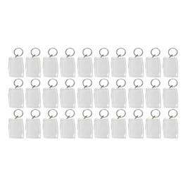 Pbwa Smile Photo Keychains Photo Frame Rectangle Original Accessories Making Kit 30pcs Set