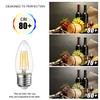LVWIT B11 LED Filament Bulb E26 Candelabra Base 4.5W(60W Equivalent),